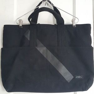 Saturdays NYC Surf Black Canvas Weekend Tote Bag